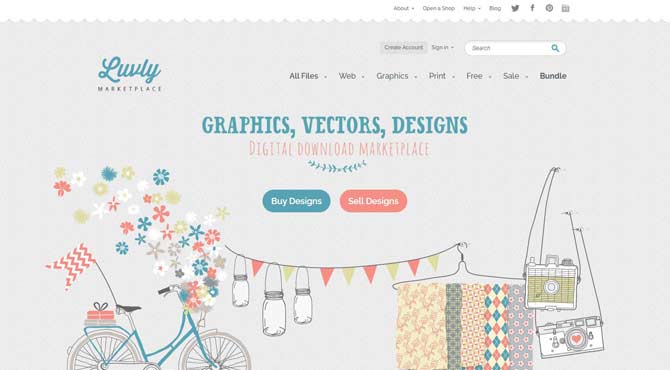 Luvly digital design marketplace