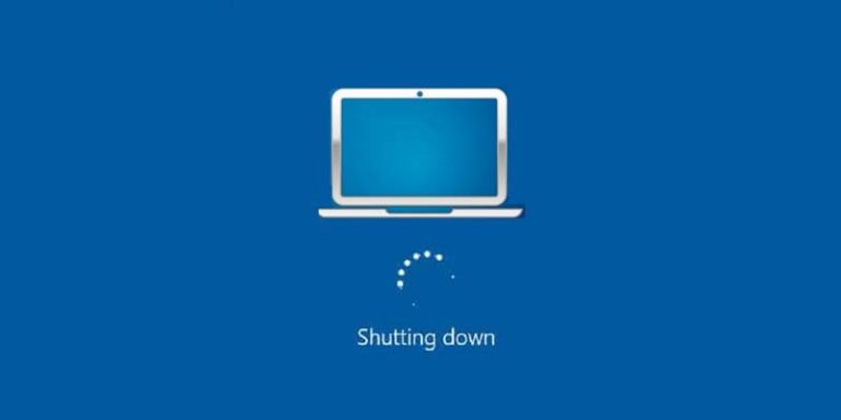 laptop auto shutdown