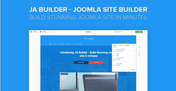 JA builder - joomla