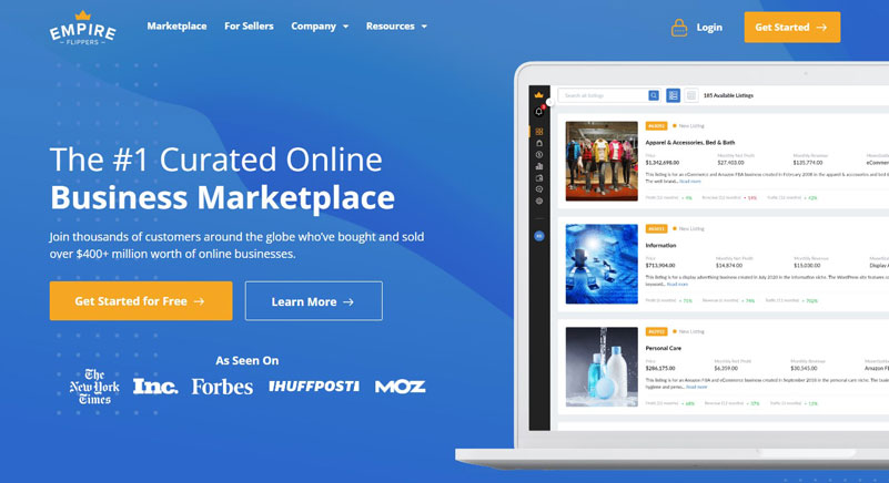 Empire flippers Buy Sell Online Websites