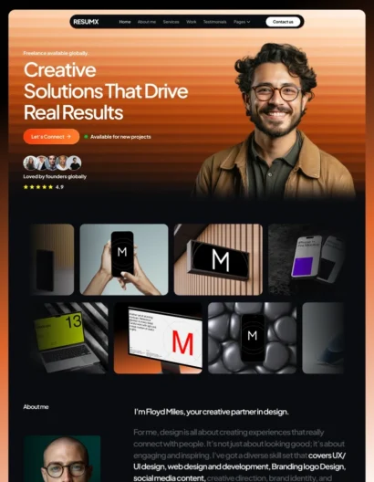 ResumX - Portfolio & Agency Website Template