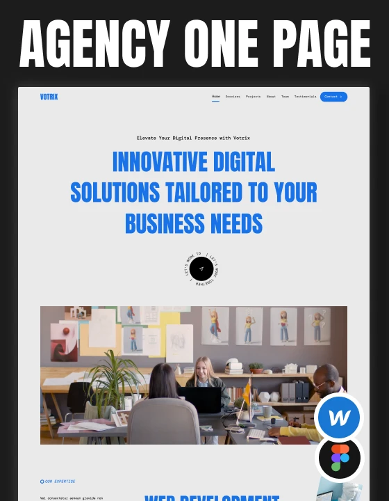 Votrix Agency Webflow Template