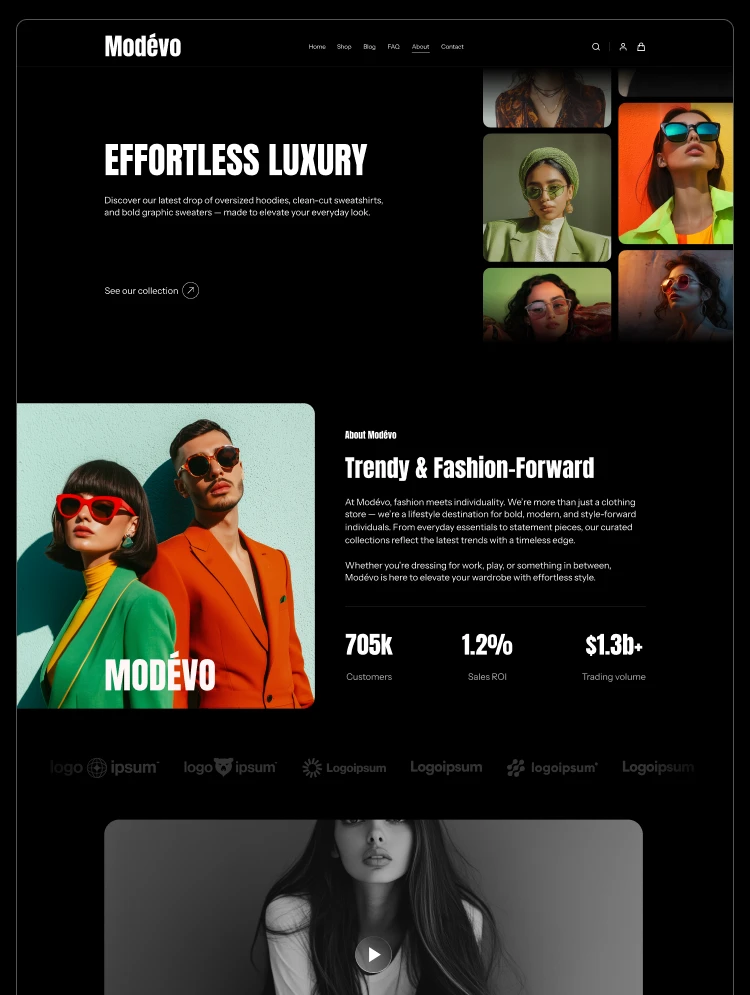 Modévo - Retail & E-Commerce Website Template