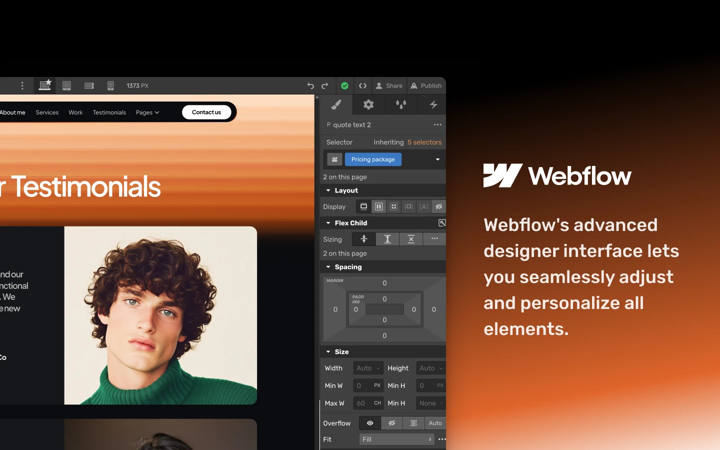 agency webflow template demo